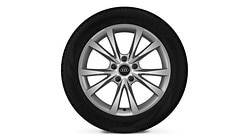 Obręcze kół ze stopu metali lekkich 8,0J x17", 5 - ramienne, z ramionami w kształcie litery V, z oponami 255/45 R17. 3-letnie ubezpieczenie opon w cenie